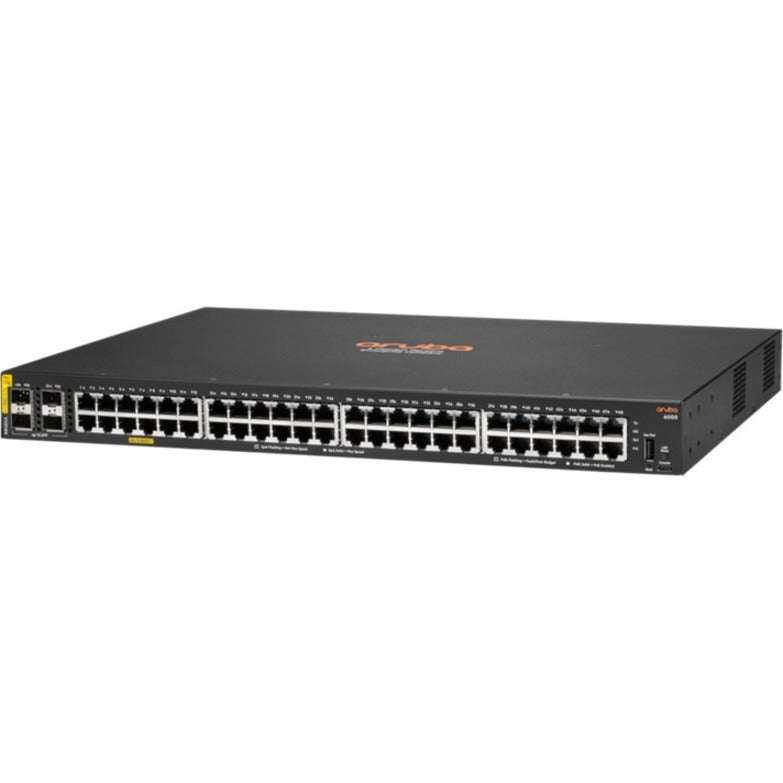 Aruba R8N85A 6000 48G Klasse 4 PoE 4SFP 370W Schakelaar Bedrijfs Milieuvriendelijk Gigabit Ethernet 48 Netwerkpoorten