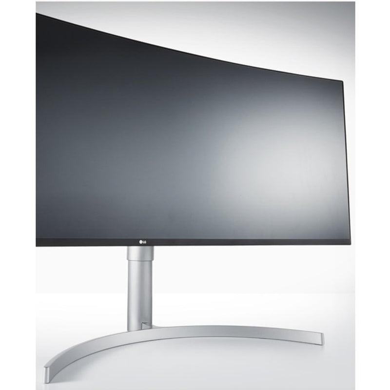 Profile view of LG monitor highlighting slim design