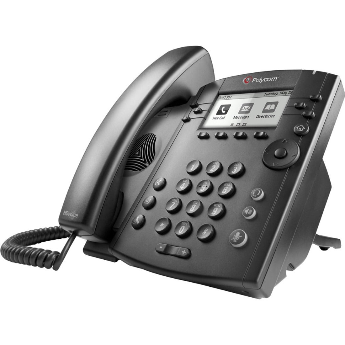 Poly 2200-48350-025RS VVX 311 IP Phone, Refurbished, PoE, Speakerphone, 6 Phone Lines