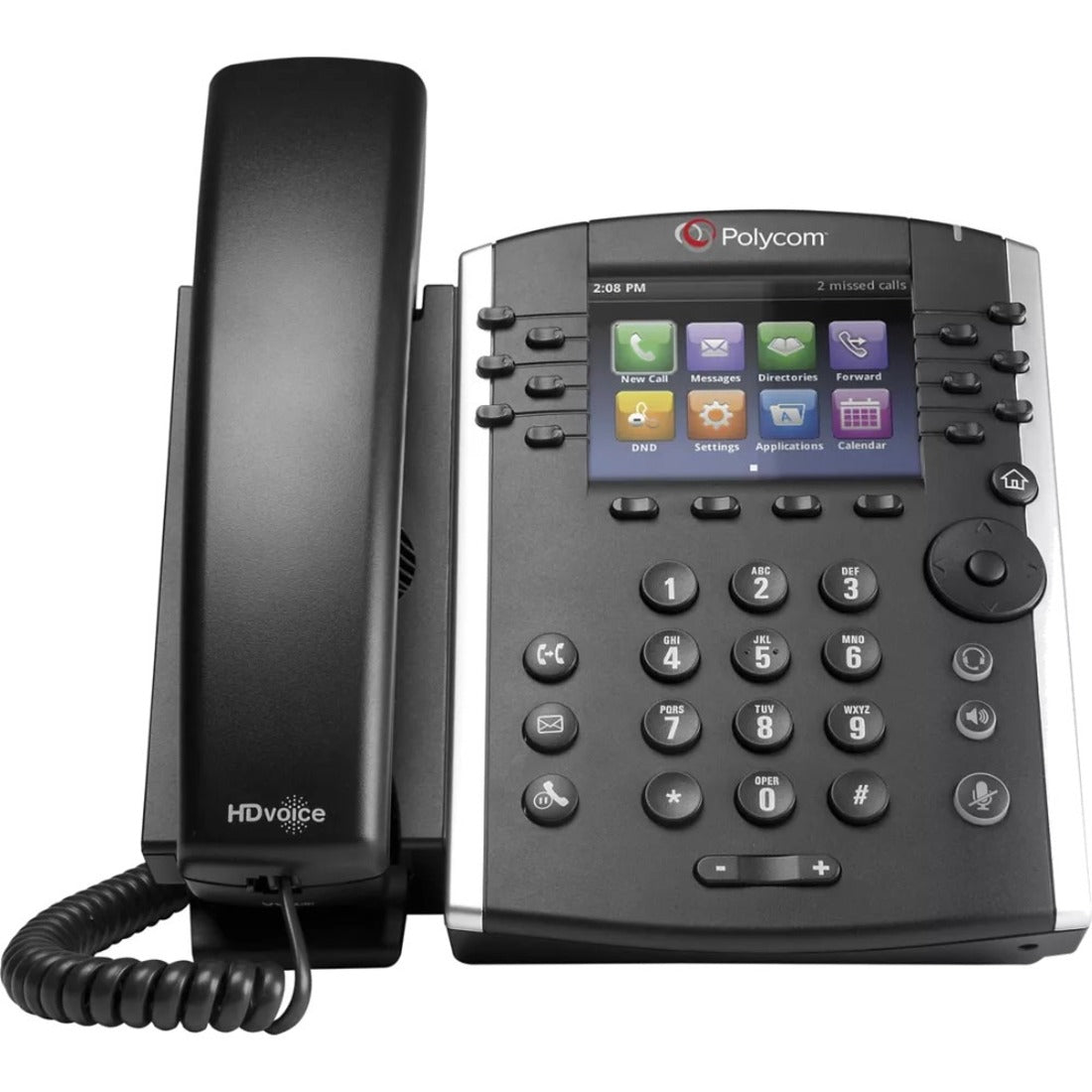 Poly 2200-48450-025RS VVX 411 IP Phone, Refurbished, PoE, USB, Speakerphone