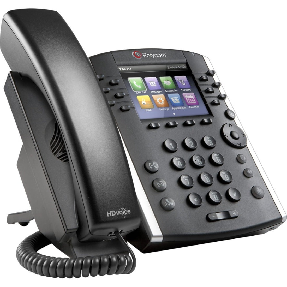 Poly 2200-48450-025RS VVX 411 IP Phone, Refurbished, PoE, USB, Speakerphone