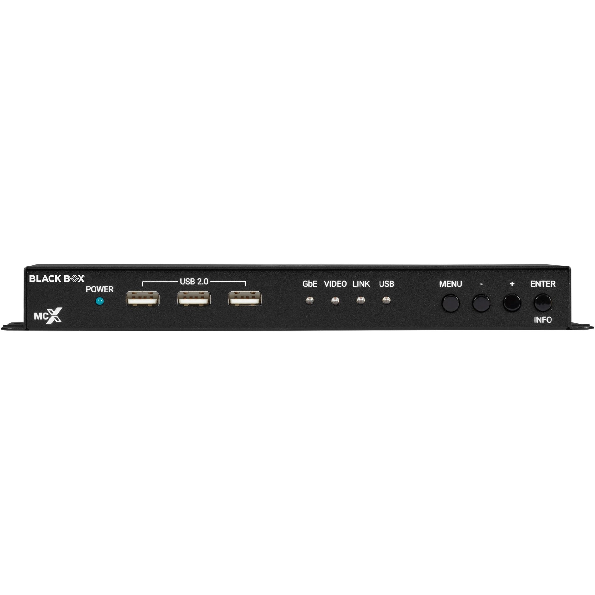 Black Box MCXG2DC01 MCX G2 HDMI Decoder - 4K60, Copper, TAA Compliant, 12-V/3-A DC Power Adapter, IR Receiver, 3-PIN Terminal Block