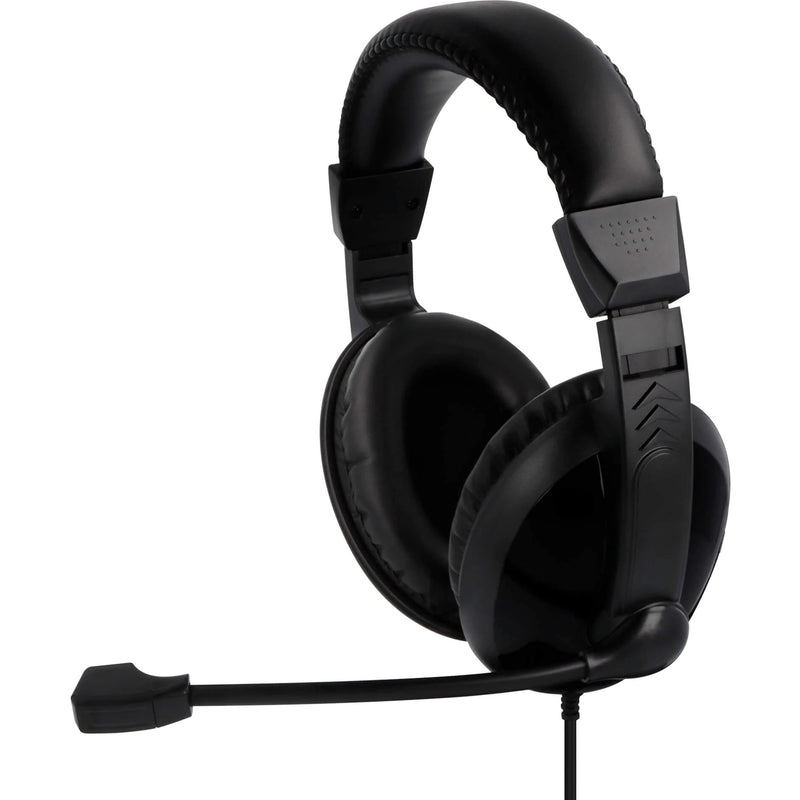 VisionTek VTK-SH20 gaming headset with adjustable boom microphone shown from side angle