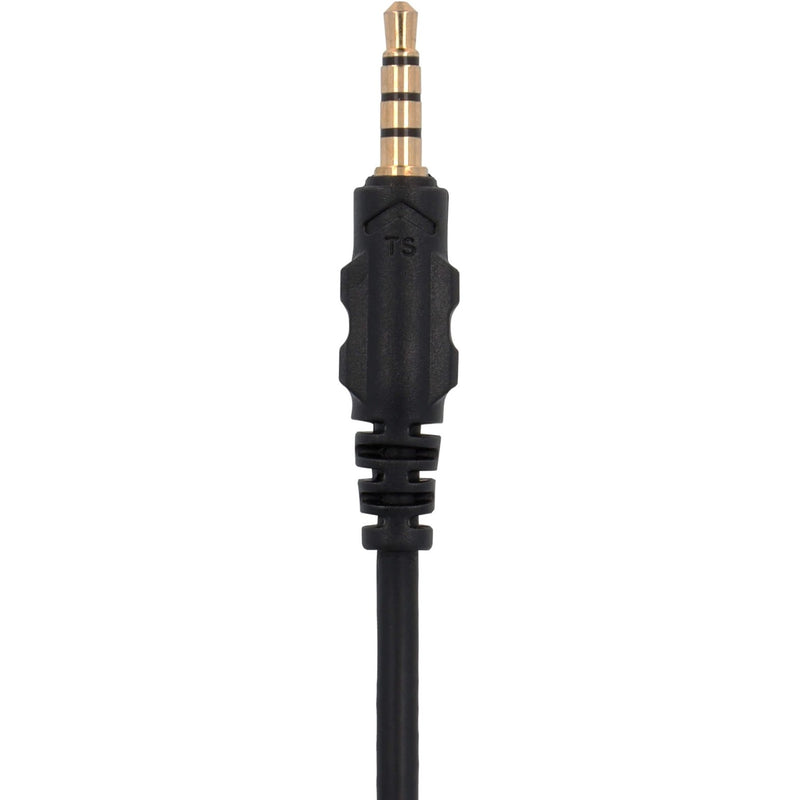 Detail shot of VTK-SH20 3.5mm gold-plated audio connector