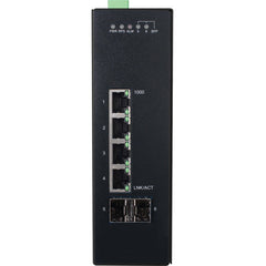 Tripp Lite NGI-S04C2 4-Port Gigabit Ethernet Switch, PoE+ with 2 SFP Slots, Industrial DIN Rail Mount, Network Management, TAA Compliant (3 Year Warranty)