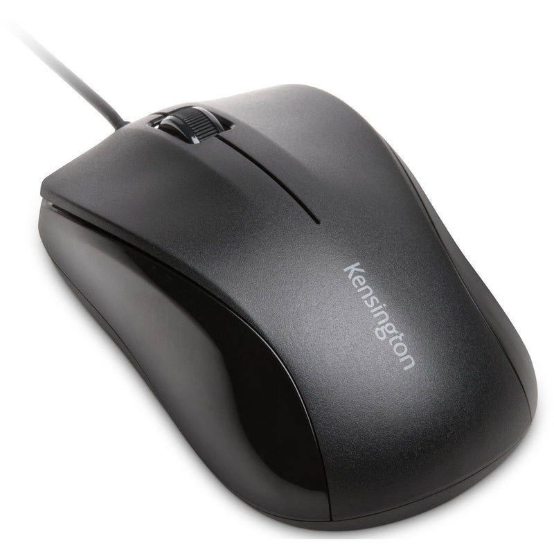 Angled view of Kensington Mouse for Life highlighting ergonomic design