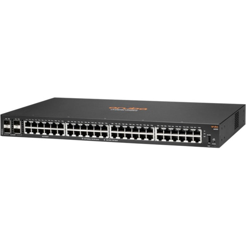 Aruba R8N86A 6000 48G 4SFP Switch Ethernet Gigabit 48 Puertos de Red Montable en Pared