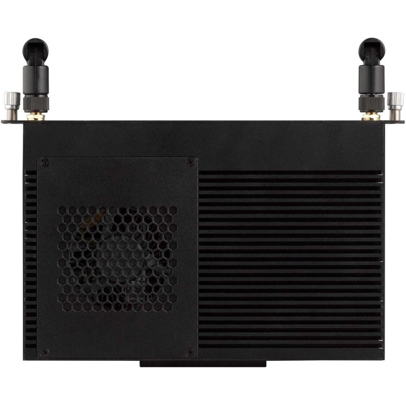 Top view of ViewSonic VPC2C-W33-O1-1B showing hexagonal ventilation pattern and antenna mounts