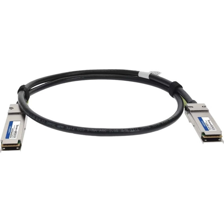 AddOn MCP1650-H012E26-AO Twinaxial Network Cable, 6.56 ft, 200 Gbit/s, EMI/EMC Shield