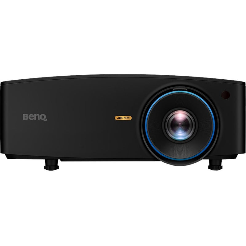 Front view of BenQ LK936ST projector showing lens design and housing details