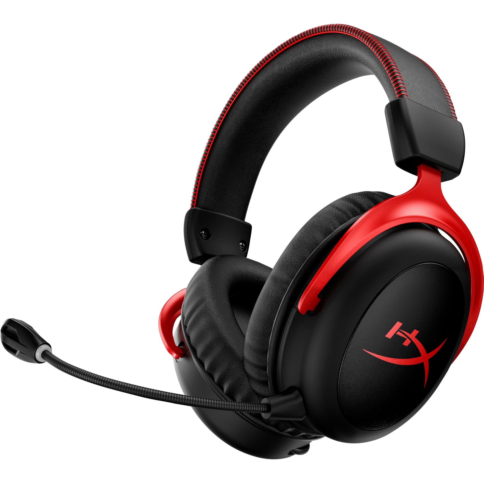 HyperX 4P5K4AA Cloud II Wireless Gaming Headset (Black-Red), Rechargeable Battery, 7.1 Surround Sound