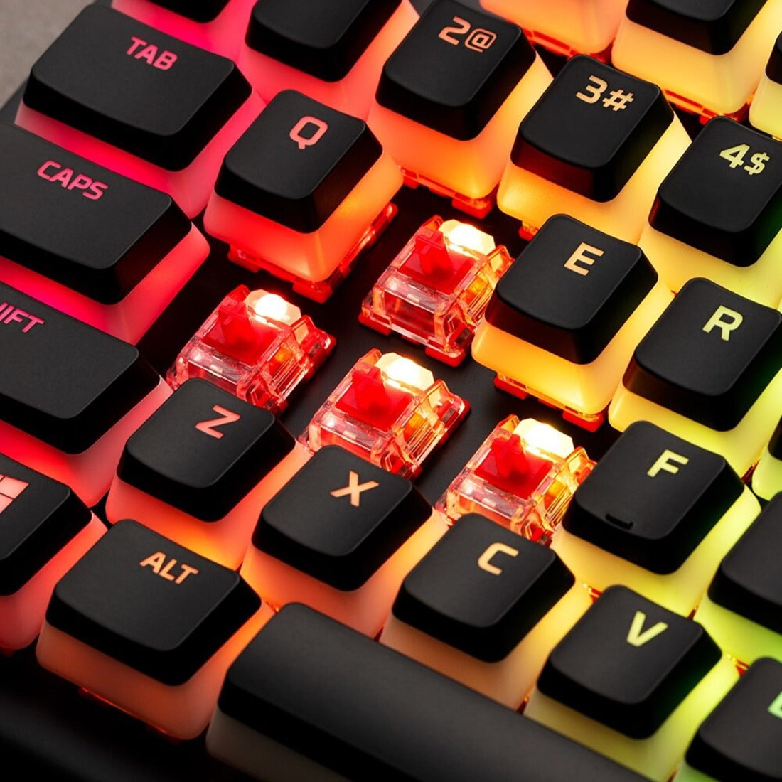 hyperx Alloy Elite 2 Mechanische Gaming Tastatur - HX Red (US Layout) RGB LED Hintergrundbeleuchtung Full-size Tastatur Lautstärke Scrollrad