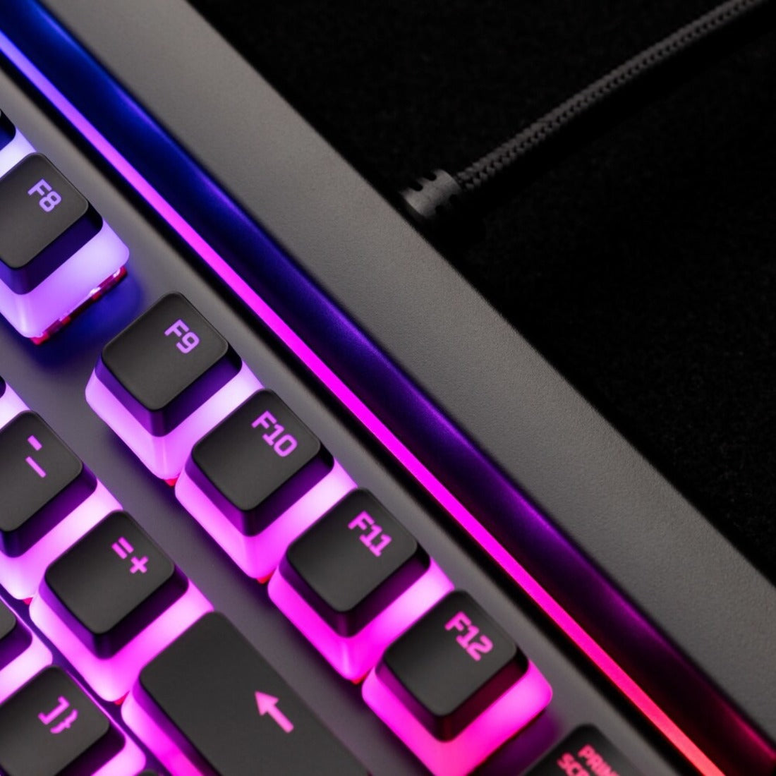 Teclado Mecánico para Juegos HyperX Alloy Elite 2 - HX Rojo (Distribución US) Retroiluminación LED RGB Teclado de Tamaño Completo Rueda de Volumen