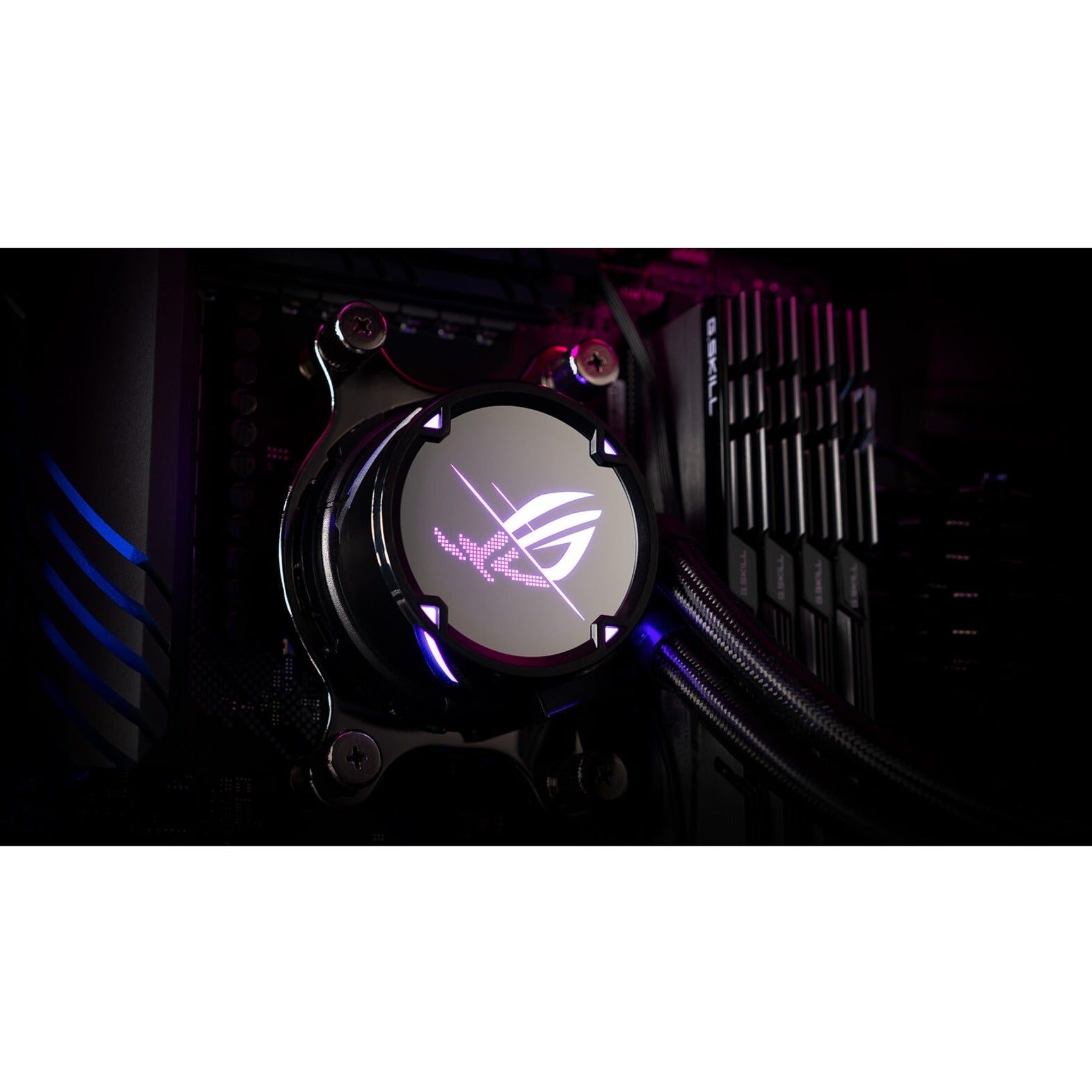 Asus ROG ROGSTRIXLCII240ARGB Strix LC II 240 ARGB Cooling Fan/Radiator/Water Block, Liquid Cooler, RGB LED, High Airflow, Low Noise