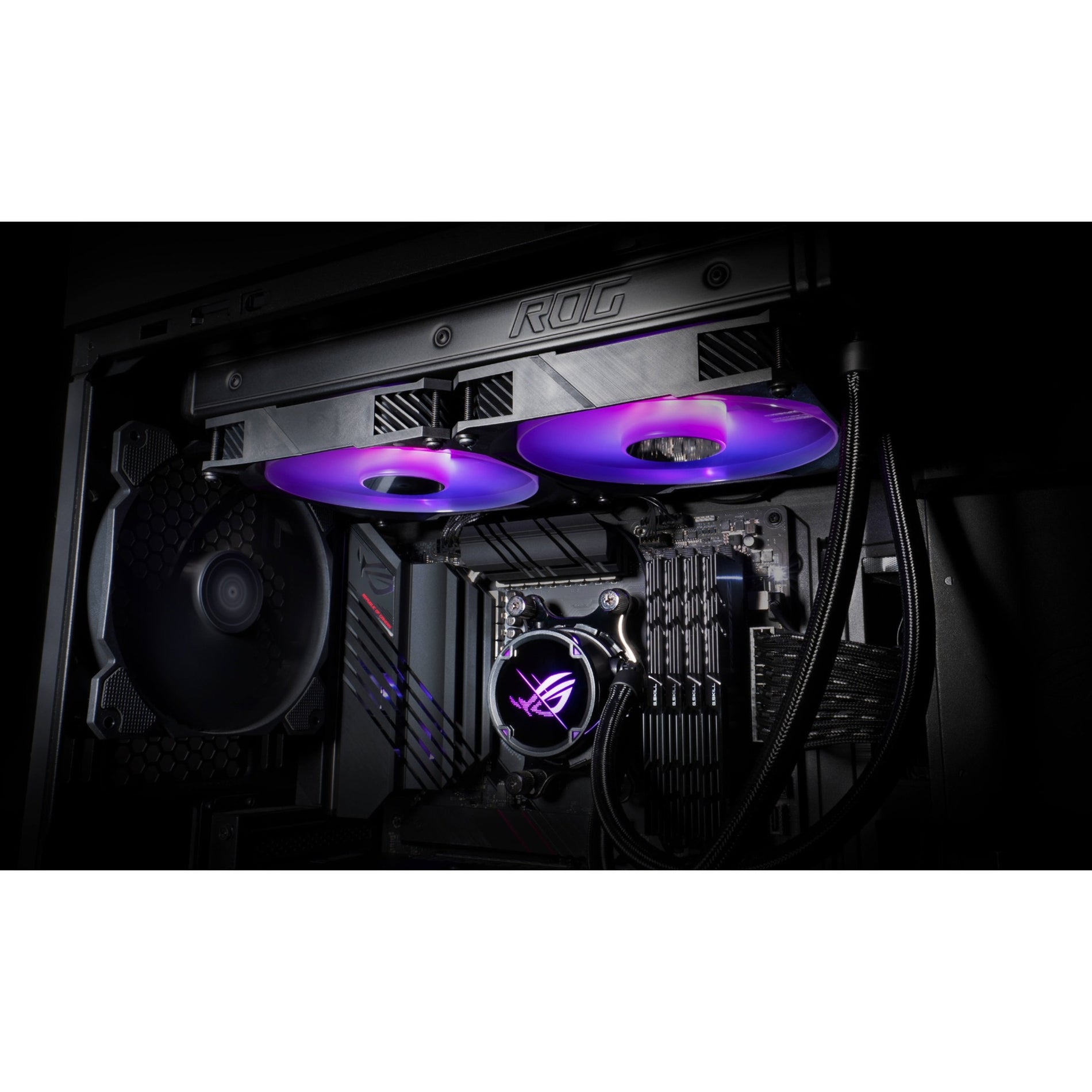 Asus ROG ROGSTRIXLCII240ARGB Strix LC II 240 ARGB Cooling Fan/Radiator/Water Block, Liquid Cooler, RGB LED, High Airflow, Low Noise