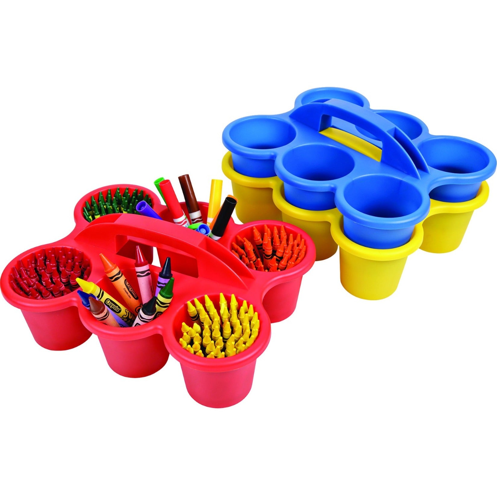 Antimicrobial Kids 6 Cup Caddy - Stackable, Easy to Clean, Portable [Discontinued]