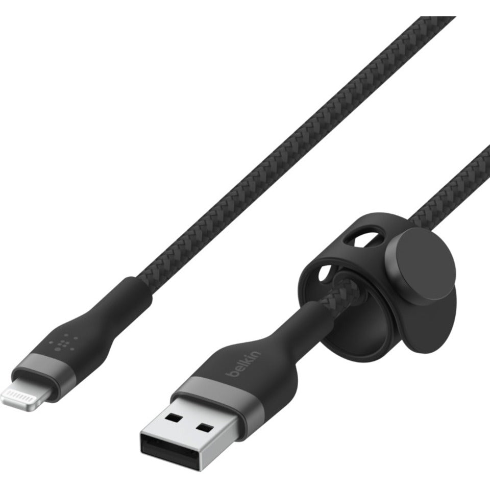 Belkin CAA010BT2MBK USB-A Cable With Lightning Connector, 6.56 ft, Flexible and Tangle-free