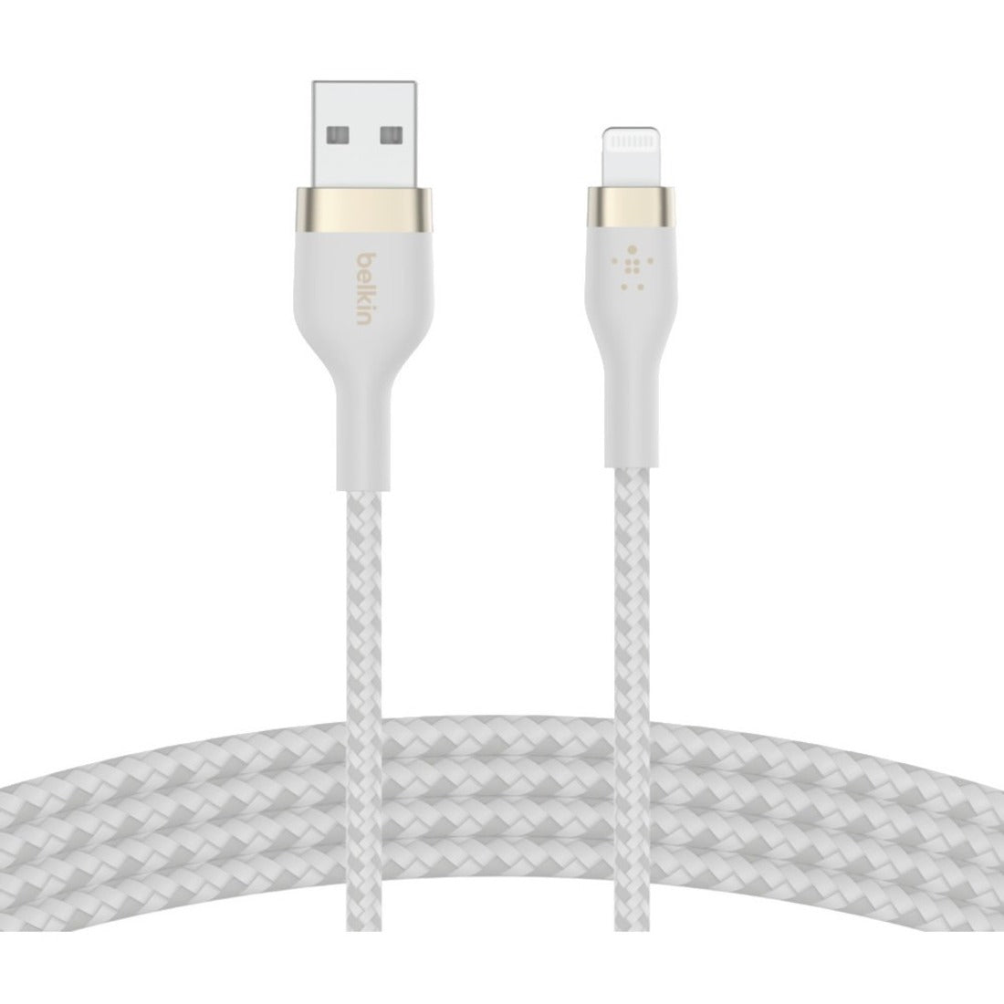 เคเบิล USB-A พร้อมหัวเชื่อม Lightning BOOST&uarr;CHARGE PRO Flex ความยาว 9.84 ฟุต สีดำ