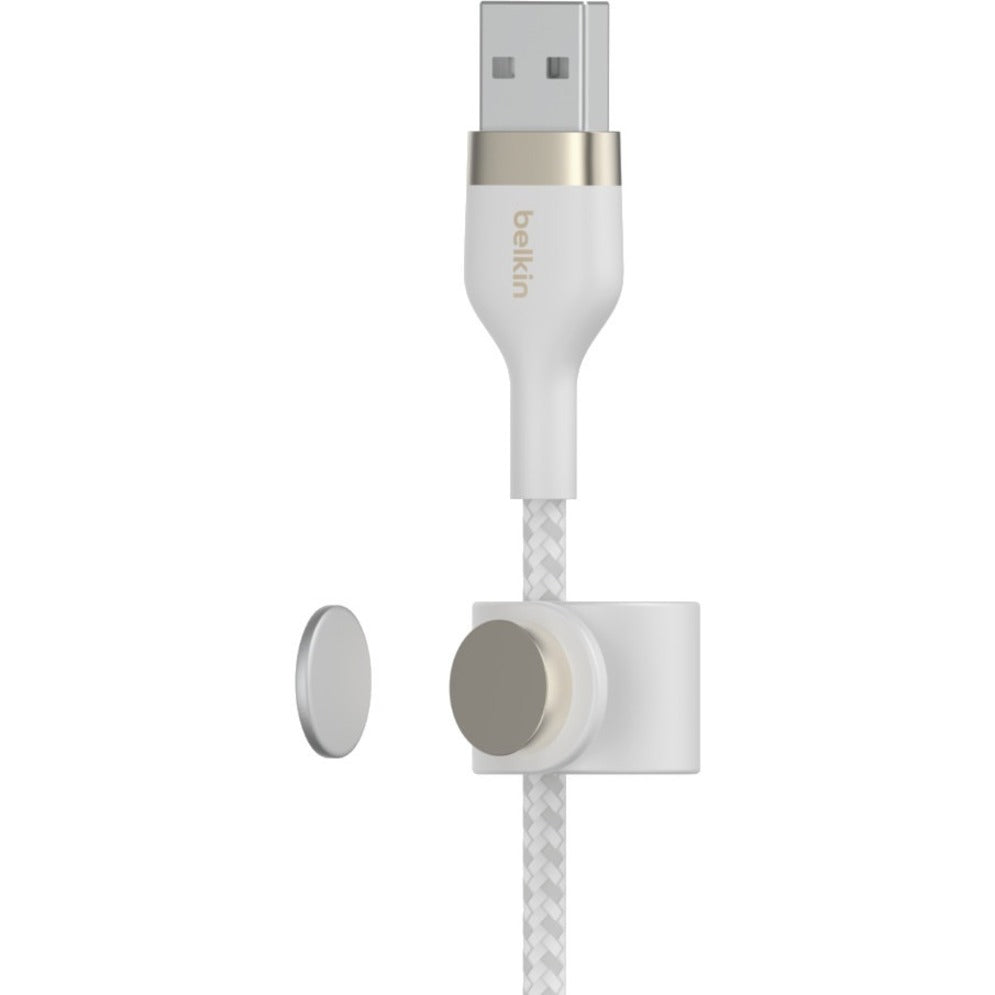 เคเบิล USB-A พร้อมหัวเชื่อม Lightning BOOST&uarr;CHARGE PRO Flex ความยาว 9.84 ฟุต สีดำ