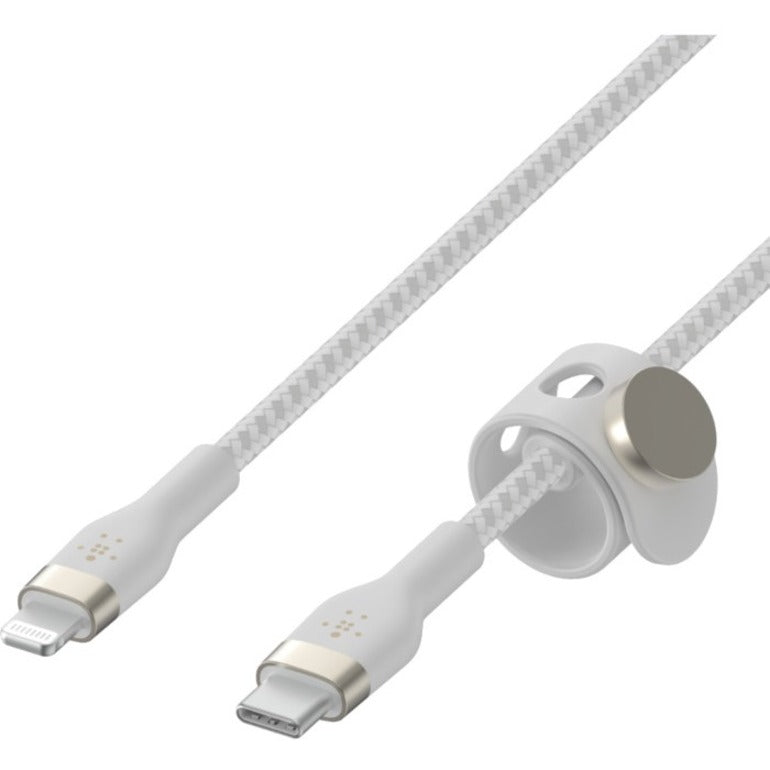 Belkin CAA011BT3MWH USB-C Kabel mit Lightning-Anschluss 984 ft Weiß MFI-zertifiziert Boost Charge Pro Flex