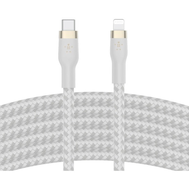 Belkin CAA011BT3MWH USB-C Kabel mit Lightning-Anschluss 984 ft Weiß MFI-zertifiziert Boost Charge Pro Flex