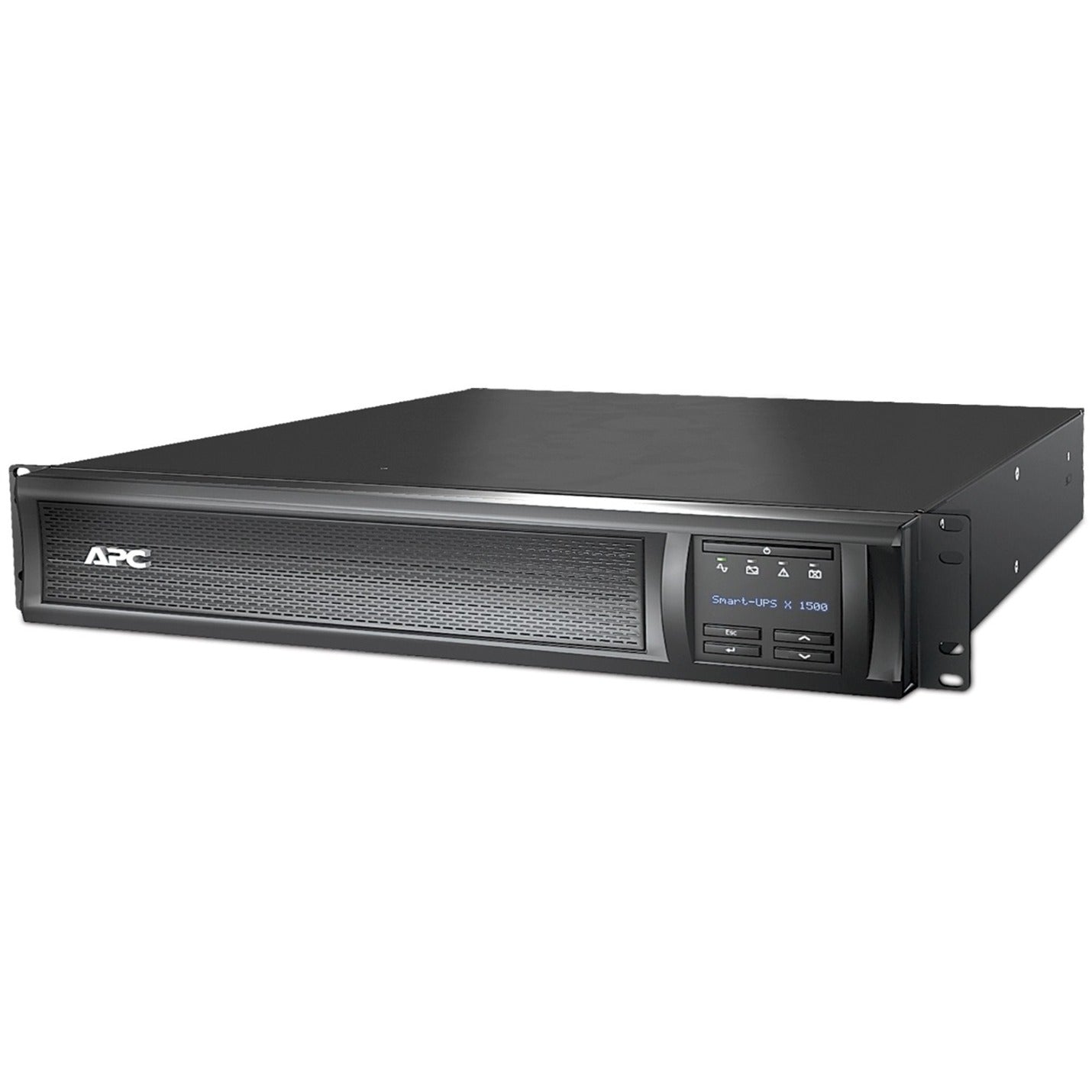 APC SMX1500RM2UCUS Smart-UPS X 1500VA Rack/tårn UPS 3 års garanti Energy Star TAA-kompatibel 1440 VA/1350 W belastningskapasitet