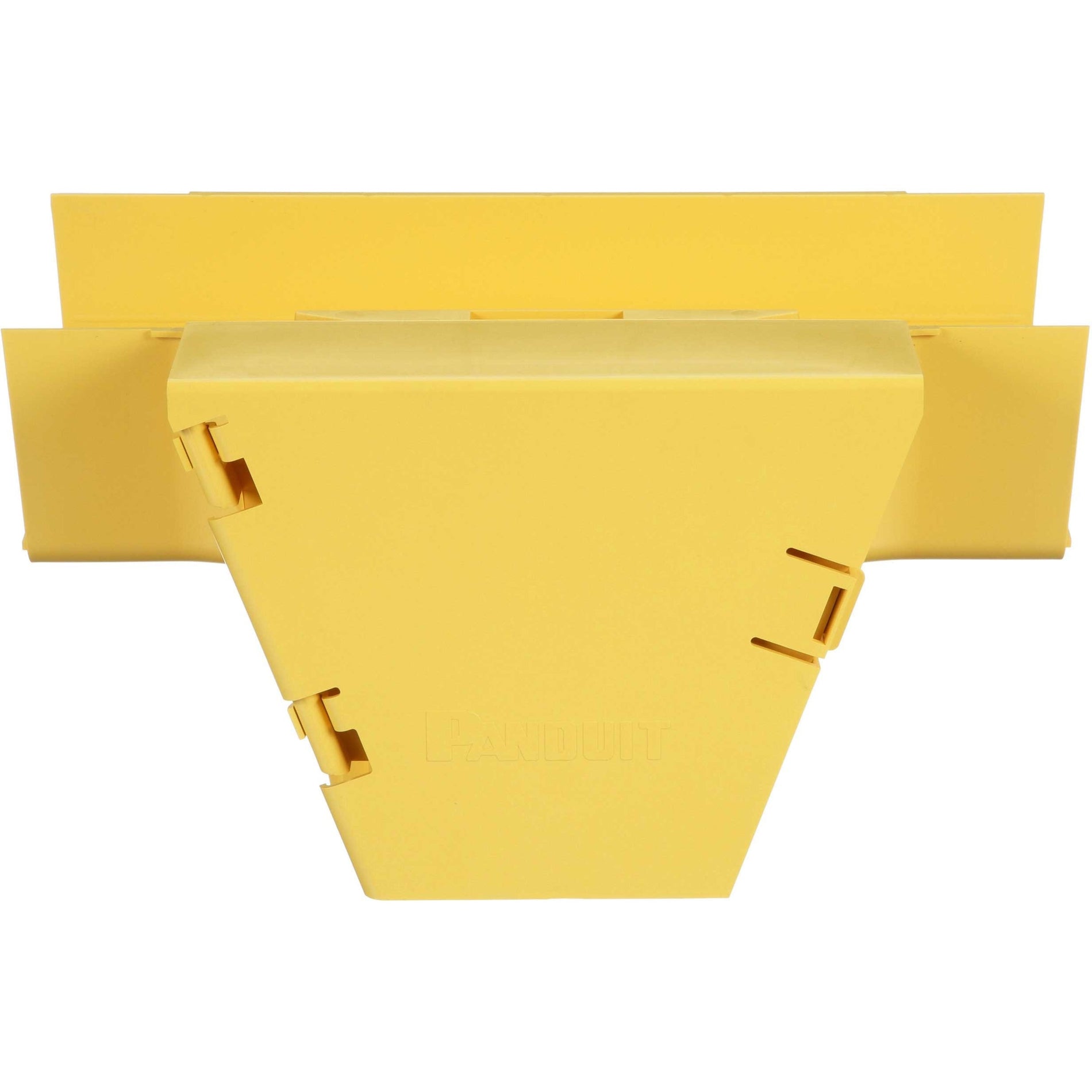 Panduit FRVT6X4LYL FiberRunner&reg; Vertical Tee, 90&deg;, 6x4, Yellow, Cable Routing Fitting with Hinged Door