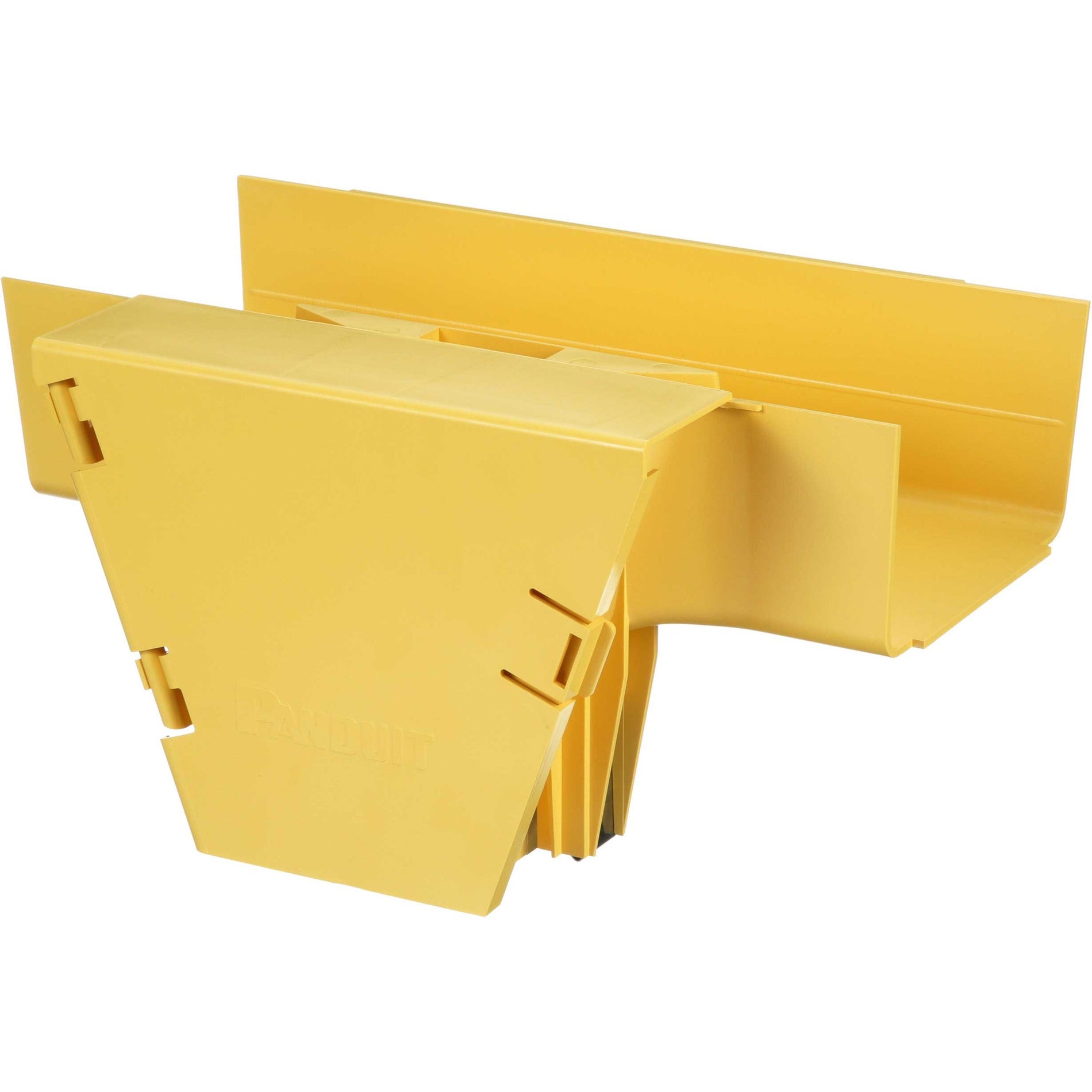 Panduit FRVT6X4LYL FiberRunner&reg; Vertical Tee, 90&deg;, 6x4, Yellow, Cable Routing Fitting with Hinged Door