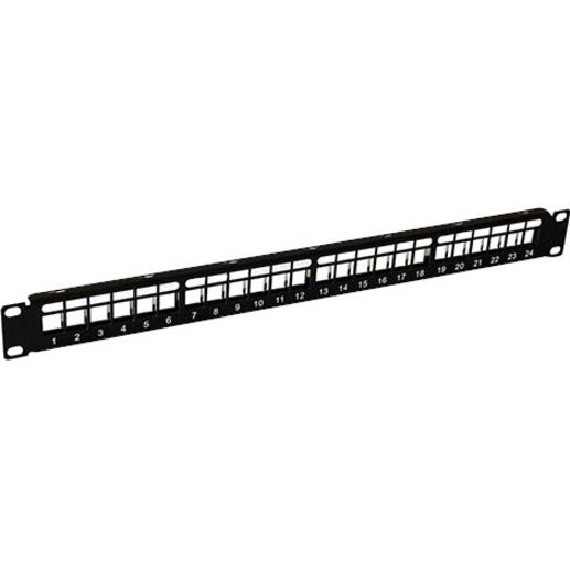 W Box 0E-BP24HD Blank Patch Panel 24 Port High Density, Rack-mountable, Cabinet Mountable, Wall Mountable