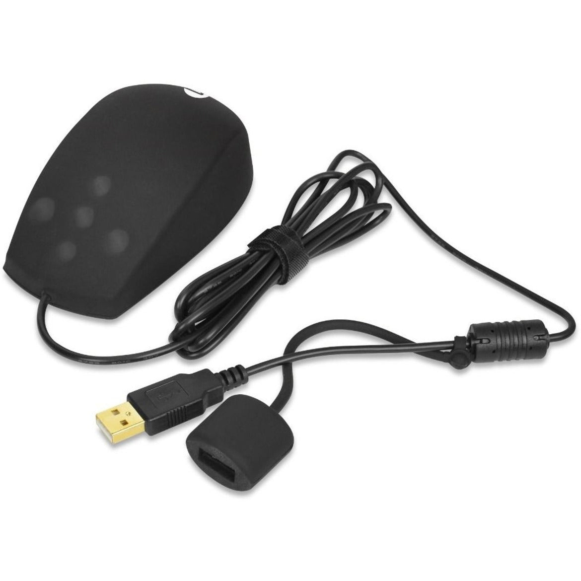 SIIG JK-US0S11-S1 Industrial Grade Water and Dustproof USB Mouse with Button Type Scroll, Rugged, 1000 dpi, 5 Buttons