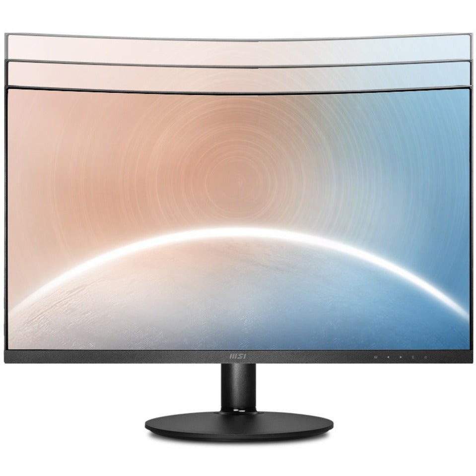 MSI MODERNMD271CP Modern MD271CP Widescreen LCD Monitor, 27", Full HD, Curved Screen, 75Hz Refresh Rate, Matte Black