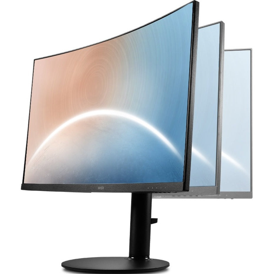 MSI MODERNMD271CP Modern MD271CP Widescreen LCD Monitor, 27", Full HD, Curved Screen, 75Hz Refresh Rate, Matte Black