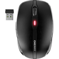 CHERRY MW 8C ADVANCED Rechargeable Wireless Mouse, Ergonomic Symmetrical Fit, 3200 DPI Laser, Bluetooth 4.0 & 2.4GHz, 6 Buttons, Windows Compatible, Black - JW-8100US (3 Year Warranty)