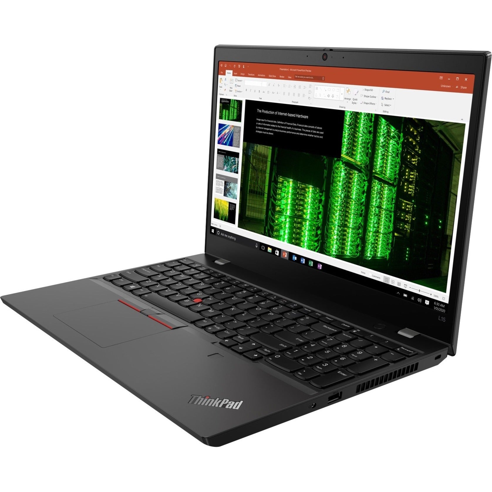 Lenovo 20X300HGUS ThinkPad L15 Gen 2 (Intel) Notebook, Windows 11, Intel Iris Xe Graphics, 15.6" Full HD, 8GB RAM, 256GB SSD