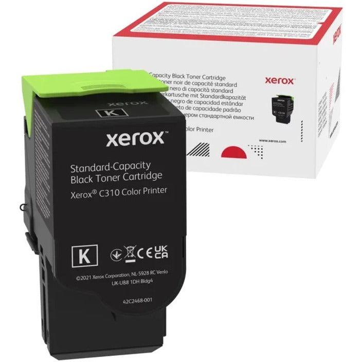 Xerox 006R04356 standard capacity black toner cartridge and retail packaging for C310 Color Printer