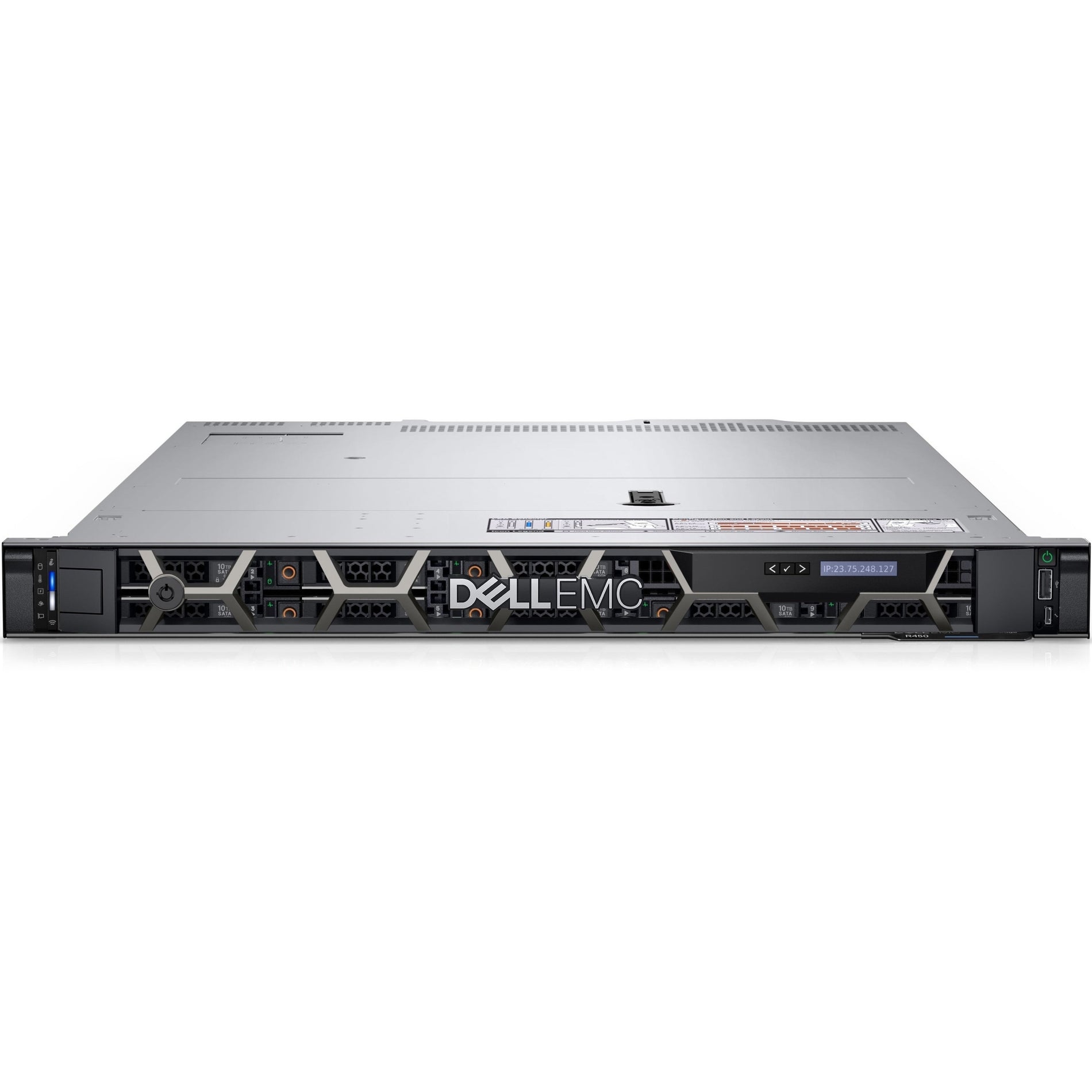 Dell EMC P7K9K PowerEdge R450 Server, Xeon Silver 4310, 32GB RAM, 480GB SSD, 2.1GHz, 2P