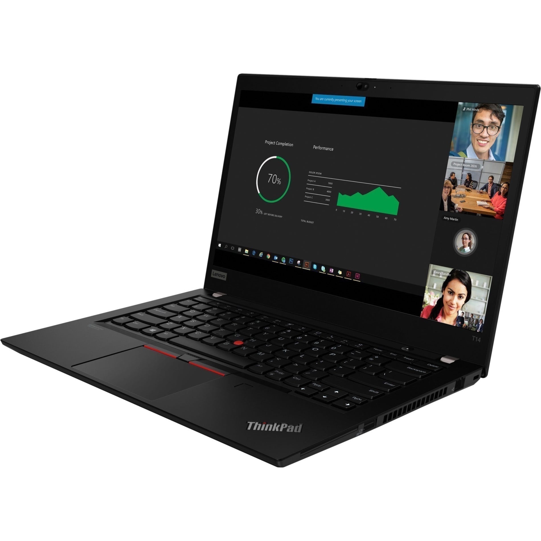 Lenovo 20W000T6US ThinkPad T14 Gen 2 14" Touchscreen Notebook, Intel Core i7, 16GB RAM, 512GB SSD, Windows 10 Pro