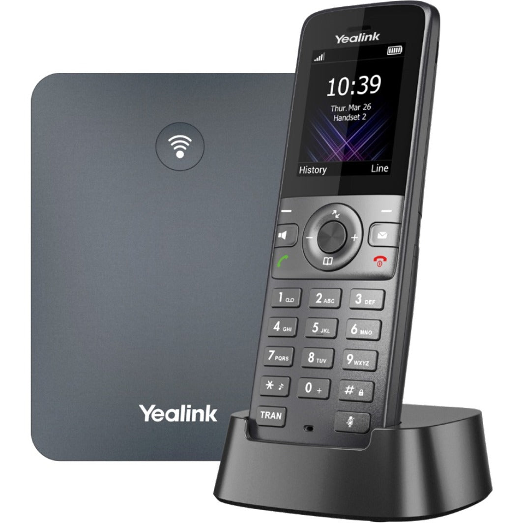 ييلانغ 1302022 هاتف IP W73P، هاتف لاسلكي DECT VoIP، معرف المتصل، مكبر صوت