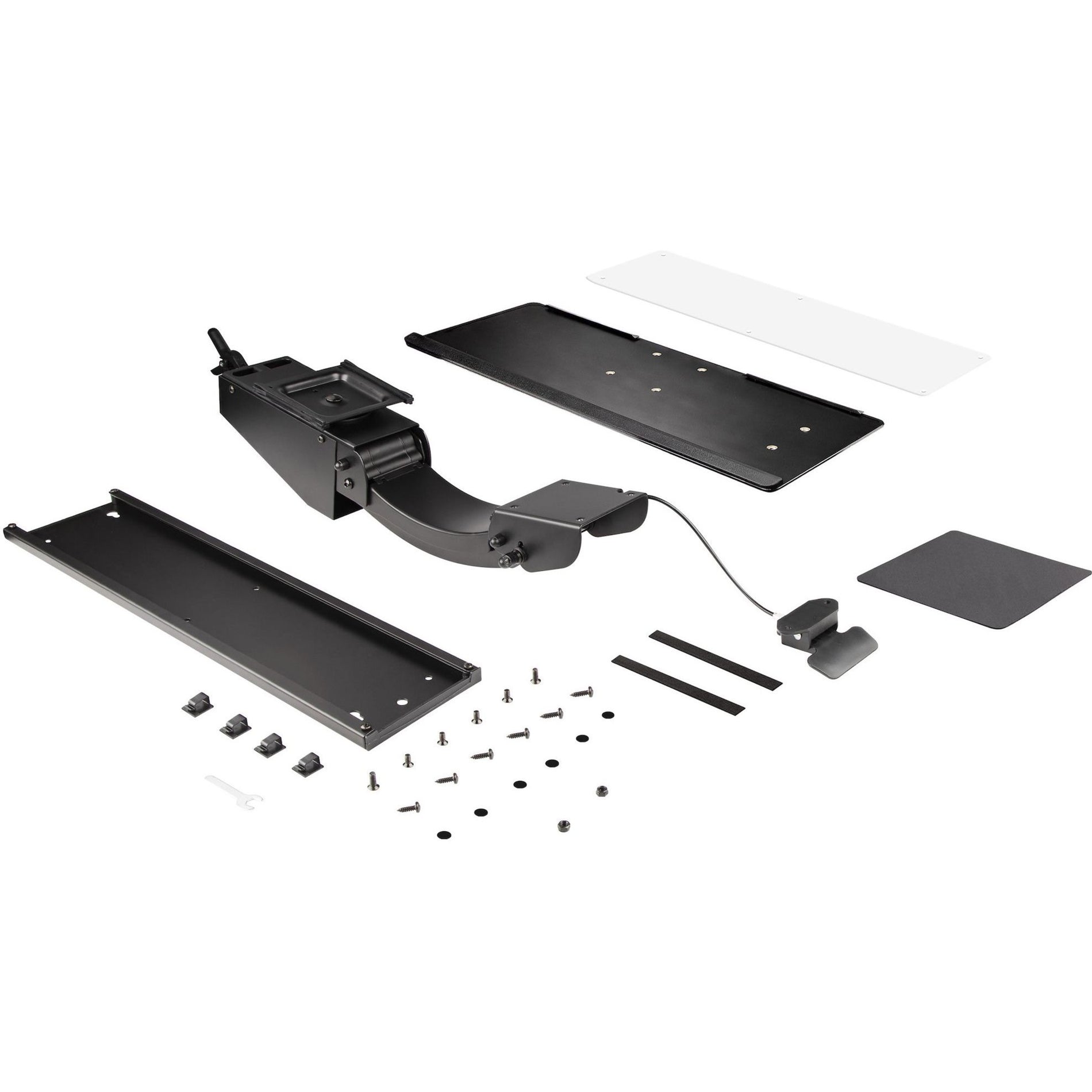 Bandeja de teclado/rato StarTech.com KBTRAYADJ2 Altura ajustable Ergonómica Almohadilla para ratón integrada Gestión de cables