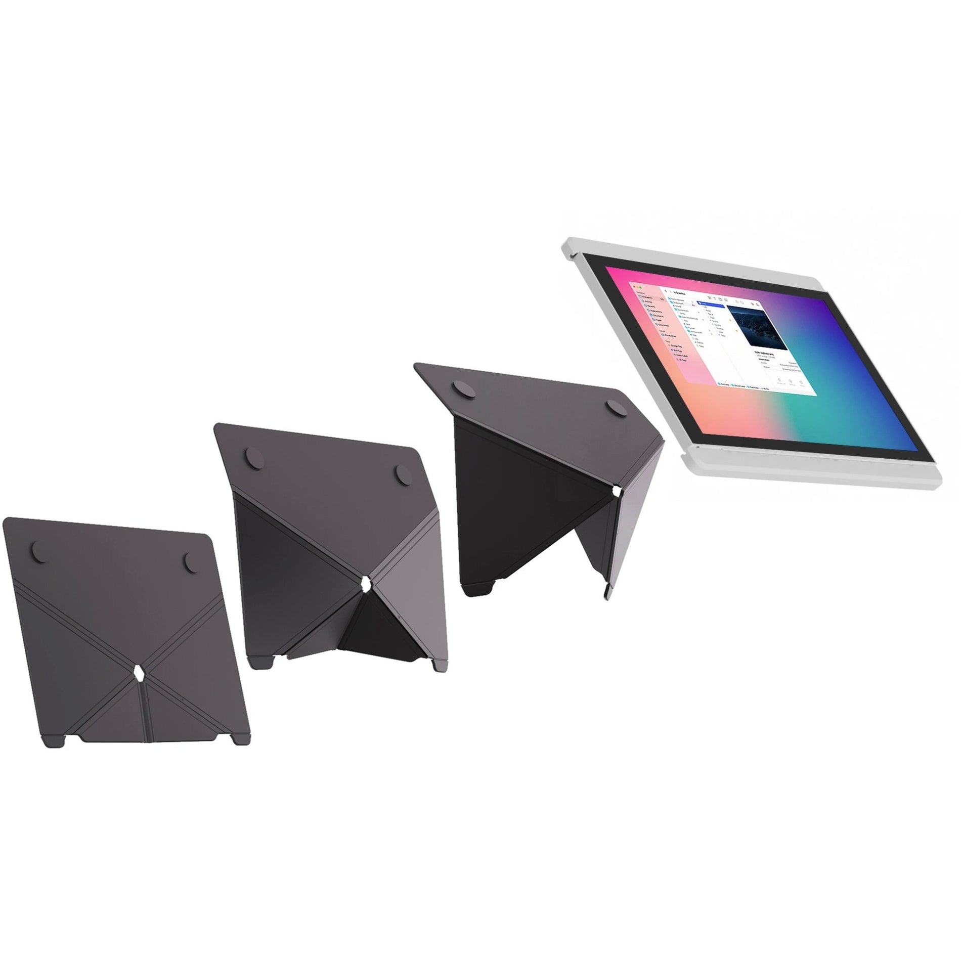 Mobile Pixels 103-1002P01 Origami Kickstand - 9.3" Height, Adjustable, Magnetic, Foldable Monitor Stand