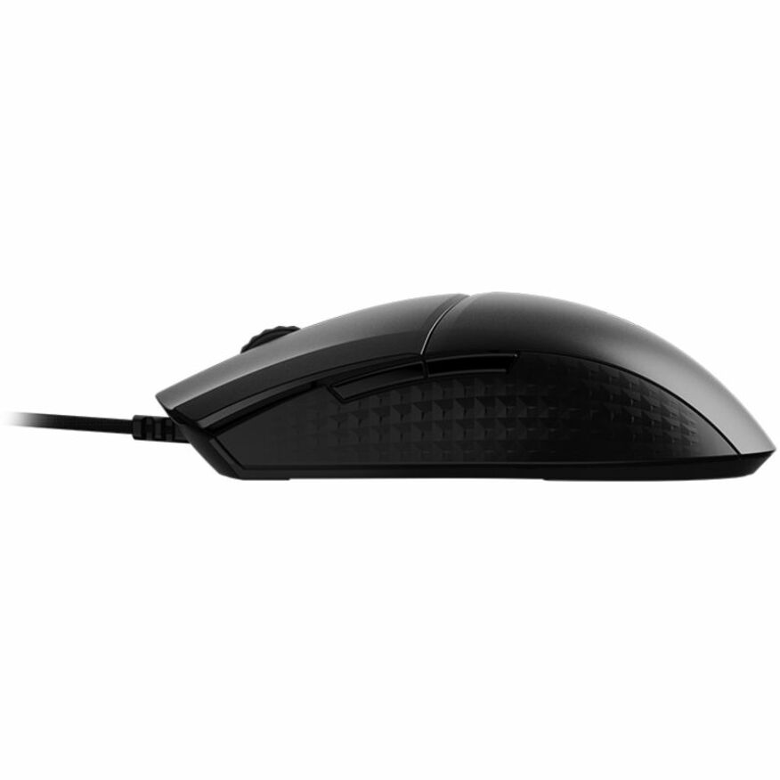 Side profile view of MSI Clutch GM41 gaming mouse showing ergonomic design-alternate-image3