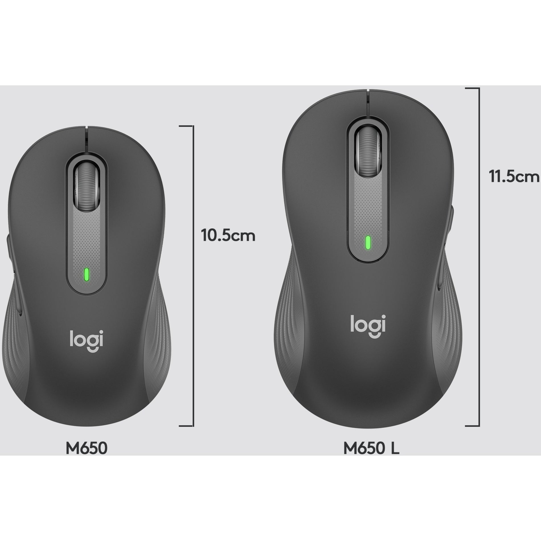 Logitech 910-006250 Signature M650 Maus Upgrade zu Intelligenterem Bildlauf Besserem Komfort und Mehr Produktivität