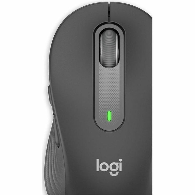 Detailed close-up of Logitech M650 L mouse showing premium construction