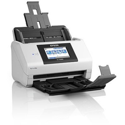 Side view of Epson DS-790WN scanner highlighting duplex scanning capability-alternate-image3