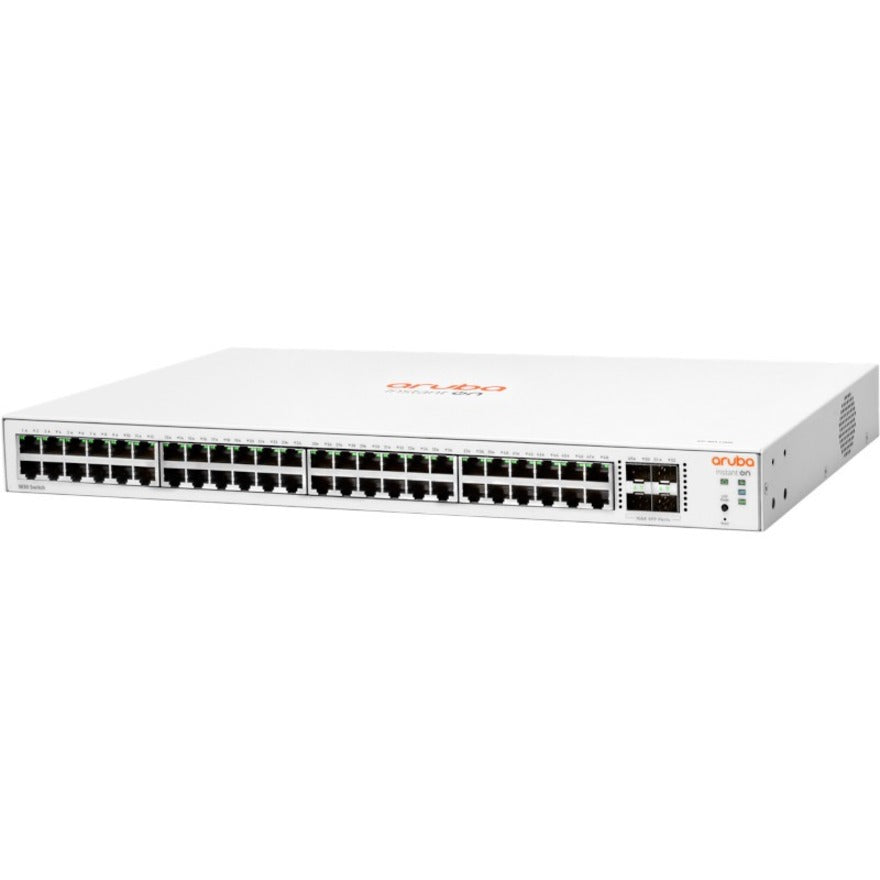 Aruba Instant On 1830 48G 4SFP Switch, Gigabit Ethernet, 48 Ports, Power Supply