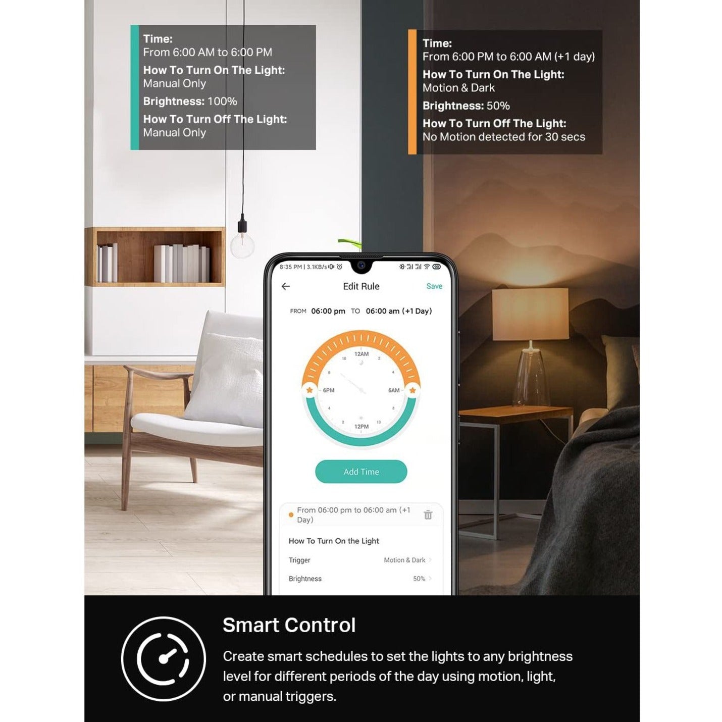 Day and night scheduling interface with brightness settings-alternate-image13