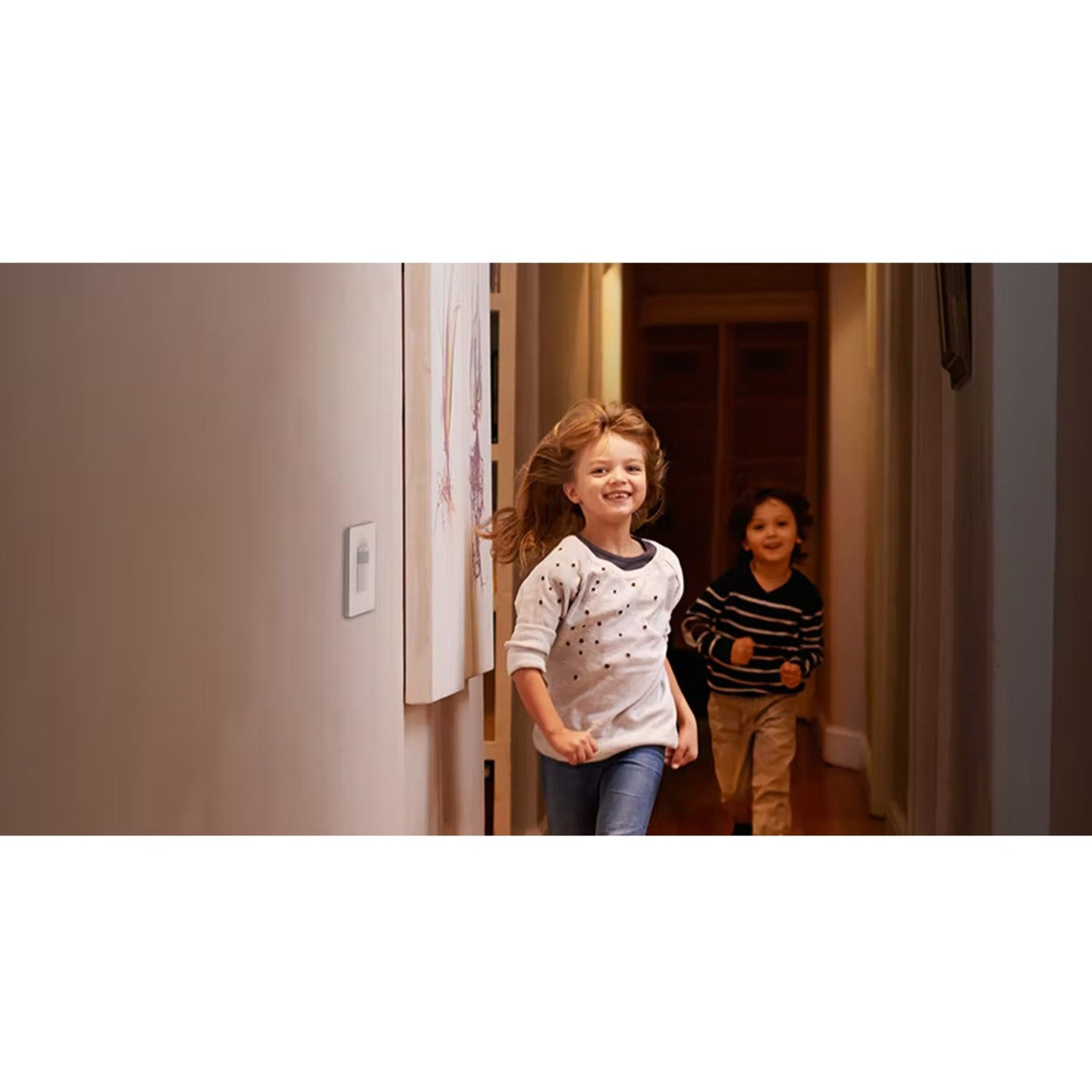 Children running through hallway with motion-activated lighting-alternate-image2