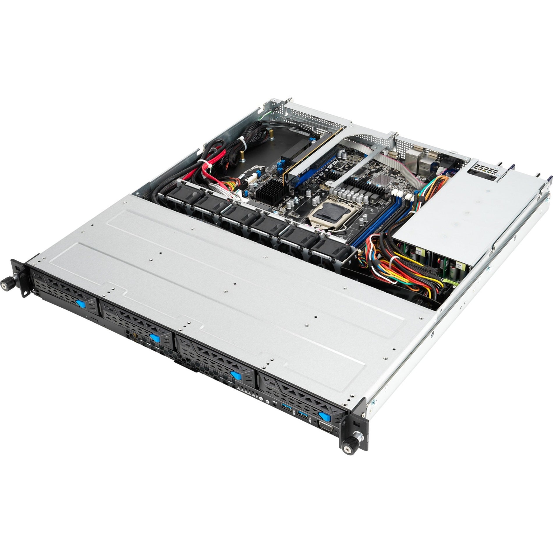 Internal view of ASUS RS300-E11 server showing motherboard, CPU socket, and expansion slots-alternate-image3