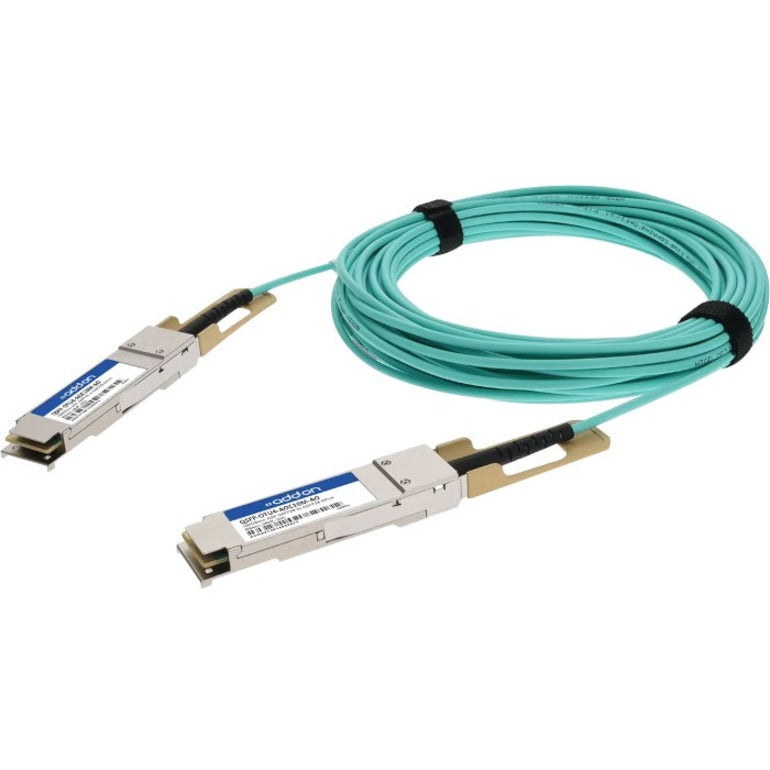 AddOn QSFP-OTU4-AOC10M-AO Fiber Optic Network Cable, 32.81 ft, 112 Gbit/s