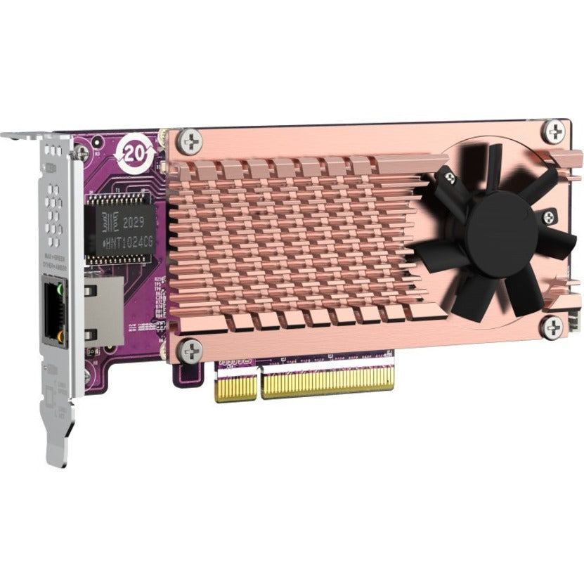 การ์ดขยาย PCIe NVMe SSD แบบคู่ M.2 2280 และพอร์ตเดียว 10GbE รุ่น QM2-2P10G1TB PCIe Gen3 x8